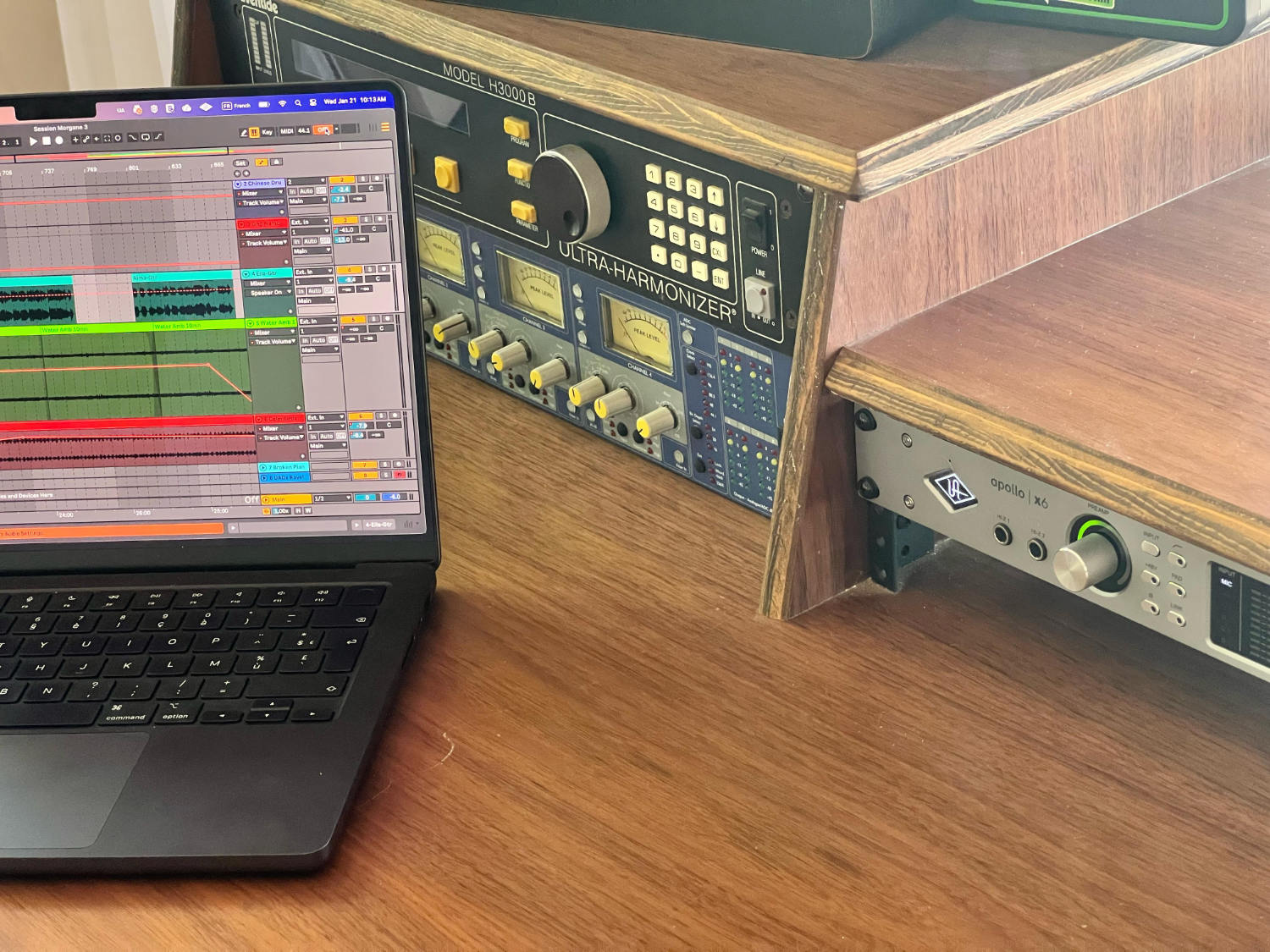 Advanced sound technology for Bernard Becker Ph.D.'s music psychotherapy sessions.